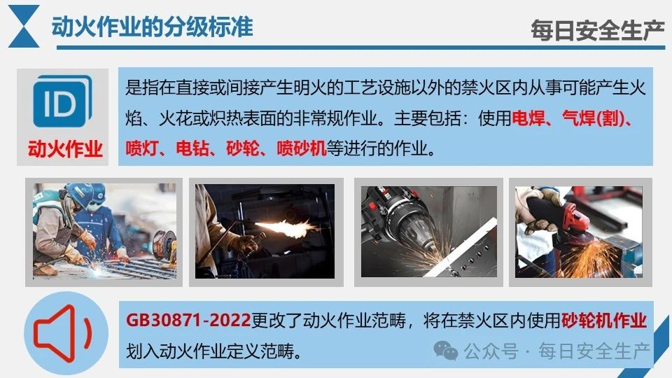 【课件】最新动火作业标准规范解读 - 每日安全生产网-安全生产与应急管理专业共享平台