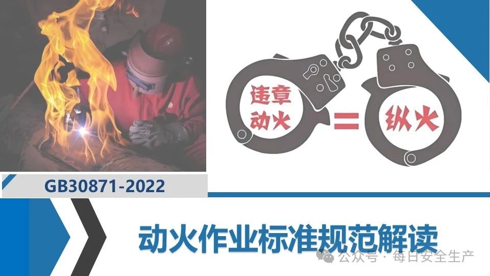 【课件】最新动火作业标准规范解读 - 每日安全生产网-安全生产与应急管理专业共享平台